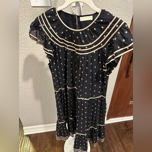 Ulla Johnson Dress with White Polka Dots Size M